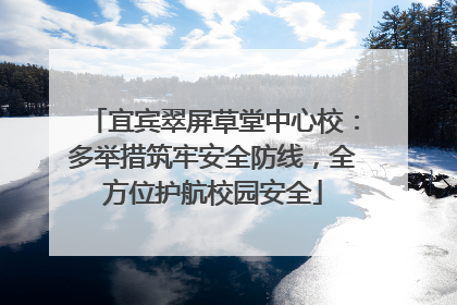 宜宾翠屏草堂中心校：多举措筑牢安全防线，全方位护航校园安全